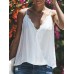 Lace Patchwork V Neck Spaghetti Sleeveless Tank Tops