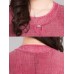 Elegant Women O-neck Patchwork 3/4 Sleeve Blouse Elegant Women O-neck Patchwork 3/4 Sleeve Blouse