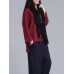 Casual Women Solid Color Long Sleeve High Low Blouse