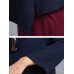 Casual Women Solid Color Long Sleeve High Low Blouse