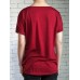 Solid Color Casual V-neck Kink Hem Long Sleeve T-shirts for Women
