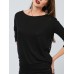 Women Casual Crew Neck Lace Backless Hollow T-shirts Women Casual Crew Neck Lace Backless Hollow T-shirts
