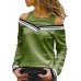 Casual Women Patchwork Long Sleeve Shirts