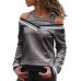 Casual Women Patchwork Long Sleeve Shirts