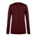 Women Casual Off Shoulder Hollow Out Long Sleeve Blouse