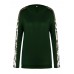 Women Casual Off Shoulder Hollow Out Long Sleeve Blouse