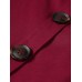 Women Pure Color Turtle Neck Long Sleeve Swallowtails Blouse