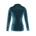Women Button Turn-Down Collar Winter Long Sleeve Velvet Blouse