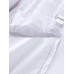 Women Cotton Loose Hollow Adjustable Sleeve Button Blouse