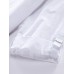 Women Cotton Loose Hollow Adjustable Sleeve Button Blouse