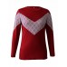 Women Casual Patchwork O-neck Long Sleeve T-shirts