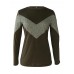 Women Casual Patchwork O-neck Long Sleeve T-shirts