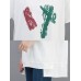 Women Cotton Loose Irregular Hem T-Shirts Women Cotton Loose Irregular Hem T-Shirts