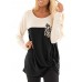 Women Long Sleeve Leopard Print Kink Blouse with Pocket Women Long Sleeve Leopard Print Kink Blouse with Pocket