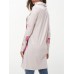 Women Casual Turtleneck Long Sleeve Floral Print Blouse