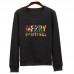 Ugly Christmas Print Long Sleeve Xmas Gift Sweatshirt Hoodie