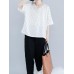 Women Polka Dot Print O-neck Short Sleeve Blouse Women Polka Dot Print O-neck Short Sleeve Blouse