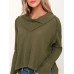 Women Casual Solid Color Long Sleeve knitted Tops