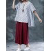Women Striped O-neck Loose Casual Blouse