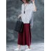 Women Striped O-neck Loose Casual Blouse