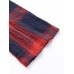 Casual Loose Plaid Long Sleeve Women Pleated Blouse