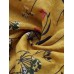 Women Floral Print Pleated Three Quarter Sleeve Blouse