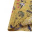 Women Floral Print Pleated Three Quarter Sleeve Blouse
