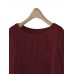 Women Casual Crew Neck Long Sleeve Solid Blouse Women Casual Crew Neck Long Sleeve Solid Blouse