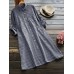 S-5XL Women Vintage Turn-Down Collar Plaid Blouse