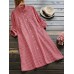 S-5XL Women Vintage Turn-Down Collar Plaid Blouse