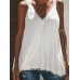 Women Casual Lace Patchwork Sleeveless Tank Tops