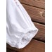 Vintage Women Cotton Flower Embroidered Off Shoulder Elastic Loose Blouse