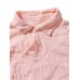 Vintage Button Stand Collar Long Sleeve Chinese Style Cotton Blouse