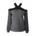 Women Casual Cross Off Shoulder Long Sleeve Tops Women Casual Cross Off Shoulder Long Sleeve Tops