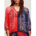 Women Vintage Folk Style V-Neck Bikini Cover Beach Dress Women Vintage Folk Style V-Neck Bikini Cover Beach Dress