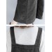 Casual Women Solid Color Loose Strap Dress with Pocket
