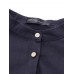 Women Button Down Baggy Blouse Casual Loose Asymmetric Shirt Dress