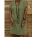 Women Short Sleeve V-neck Loose Casual Solid Color Dress Women Short Sleeve V-neck Loose Casual Solid Color Dress