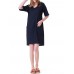 Women Casual V-neck Pocket Short Sleeve Dress