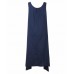 Vintage Casual Women Sleeveless High Low Cotton Maxi Dress