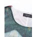 Women Long Sleeve O-Neck Printed Elegant Dress