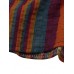 Women Short Sleeve Striped Patchwork Cotton Shirt Dress