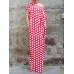 Women Polka Dot Print Off Shoulder Long Maxi Dress