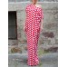 Women Polka Dot Print Off Shoulder Long Maxi Dress