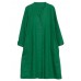 Vintage Long Sleeve Solid Color Linen Cotton Dress