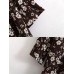 Women Floral Printed Chiffon Long Sleeve Dress Women Floral Printed Chiffon Long Sleeve Dress