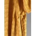 M-5XL Vintage Women O-neck Half Sleeve Solid Maxi Dress