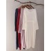 Vintage Plate Buckle V-neck High Drawstring Waist Dress