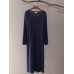 Vintage Plate Buckle V-neck High Drawstring Waist Dress