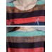 Vintage Women Floral Print O-neck Loose Irregular Hem Chiffon Dress